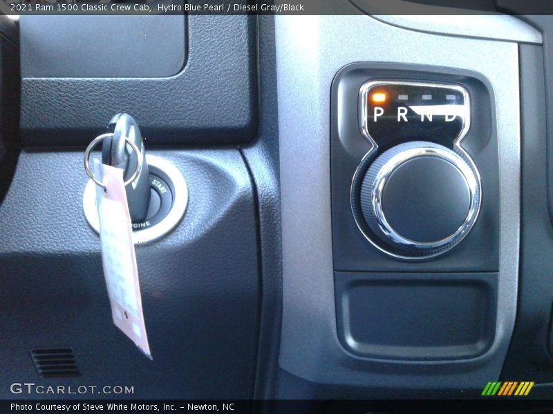 Hydro Blue Pearl / Diesel Gray/Black 2021 Ram 1500 Classic Crew Cab