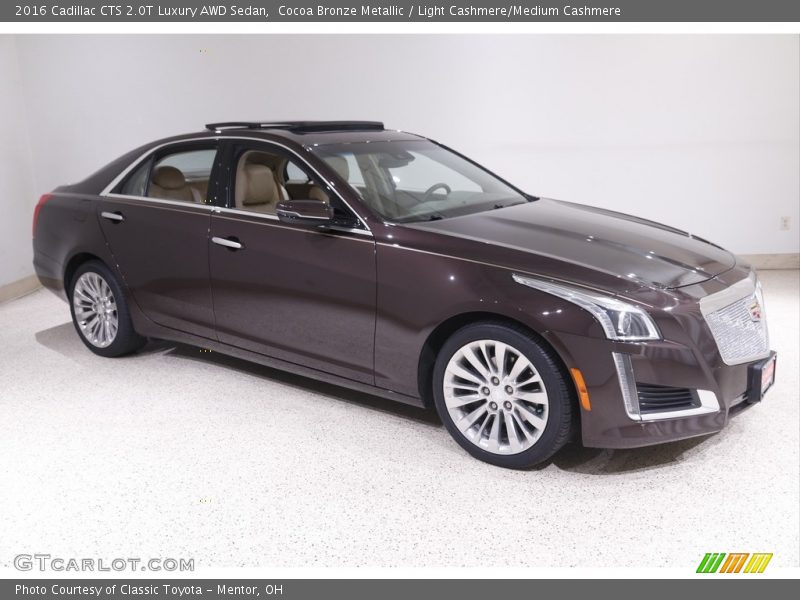 Cocoa Bronze Metallic / Light Cashmere/Medium Cashmere 2016 Cadillac CTS 2.0T Luxury AWD Sedan