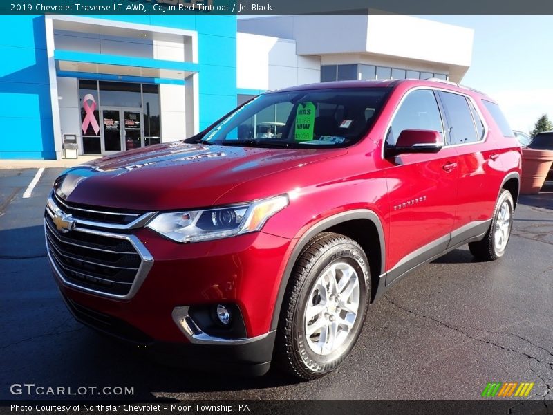 Cajun Red Tintcoat / Jet Black 2019 Chevrolet Traverse LT AWD