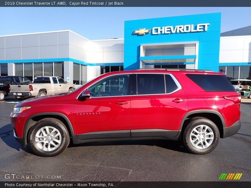 Cajun Red Tintcoat / Jet Black 2019 Chevrolet Traverse LT AWD