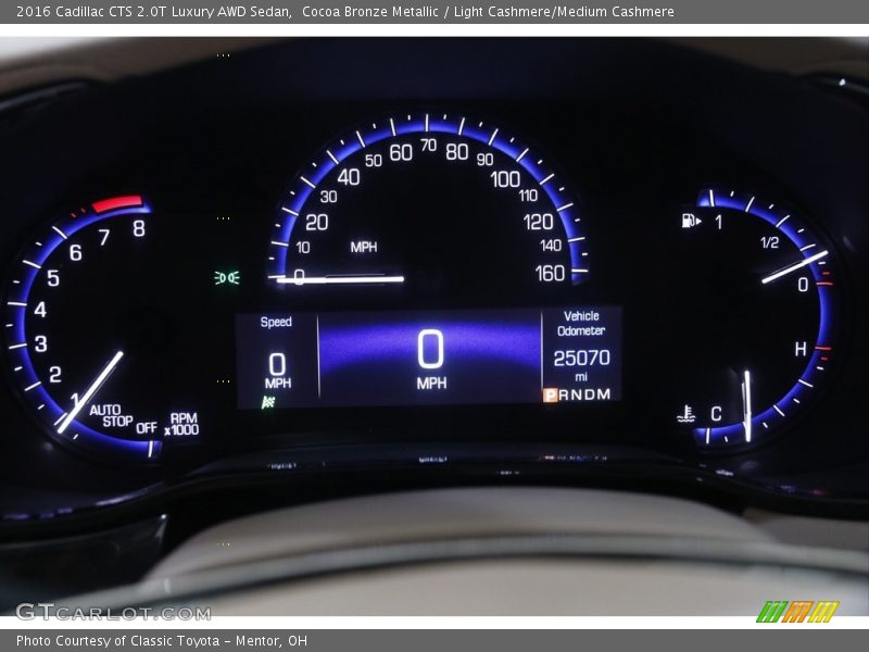 Cocoa Bronze Metallic / Light Cashmere/Medium Cashmere 2016 Cadillac CTS 2.0T Luxury AWD Sedan