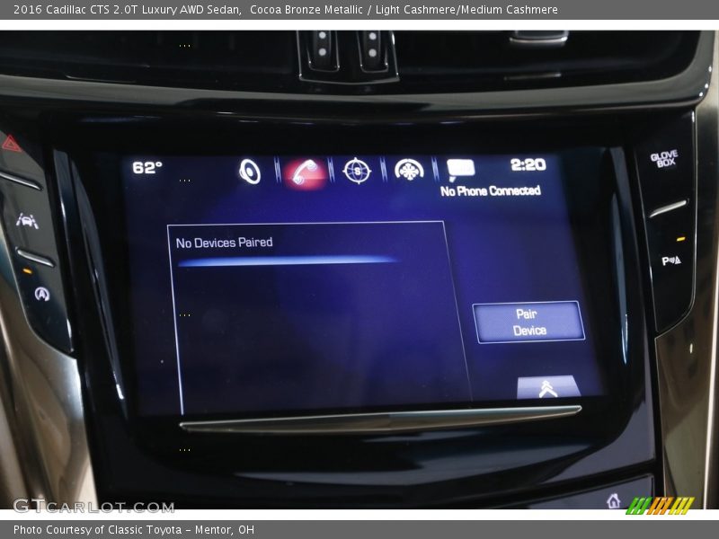 Cocoa Bronze Metallic / Light Cashmere/Medium Cashmere 2016 Cadillac CTS 2.0T Luxury AWD Sedan