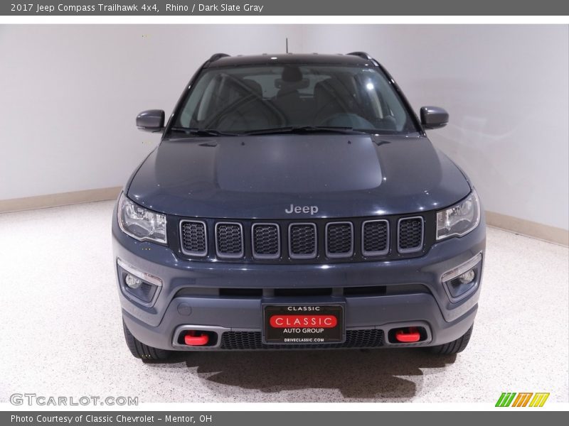 Rhino / Dark Slate Gray 2017 Jeep Compass Trailhawk 4x4