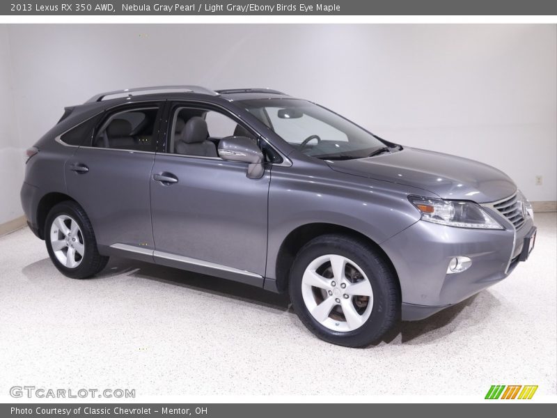 Nebula Gray Pearl / Light Gray/Ebony Birds Eye Maple 2013 Lexus RX 350 AWD