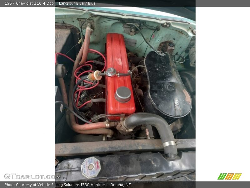 Larkspur Blue / Blue 1957 Chevrolet 210 4 Door