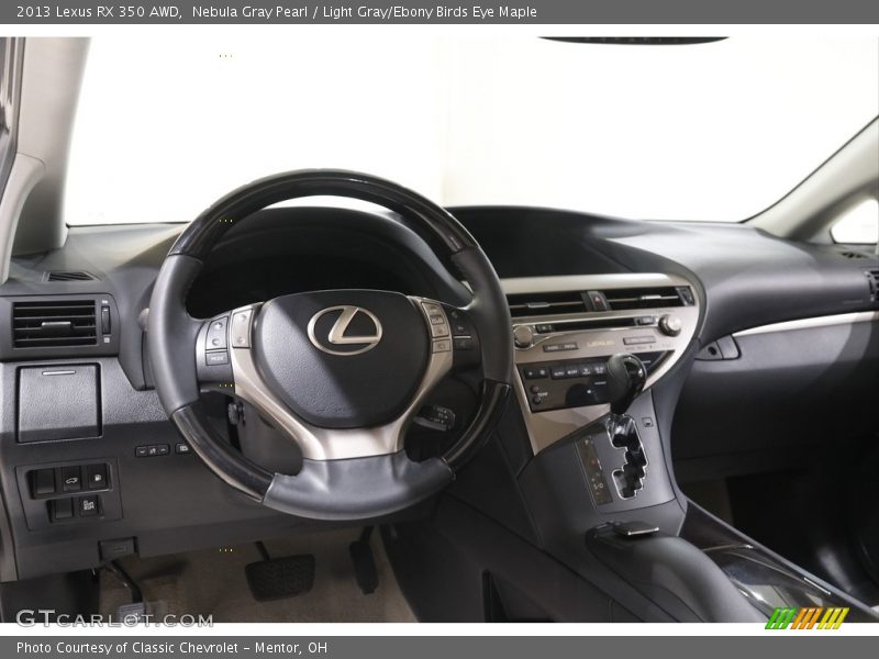 Nebula Gray Pearl / Light Gray/Ebony Birds Eye Maple 2013 Lexus RX 350 AWD