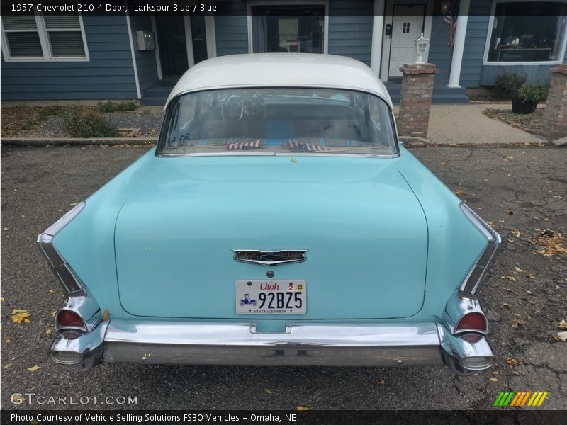 Larkspur Blue / Blue 1957 Chevrolet 210 4 Door