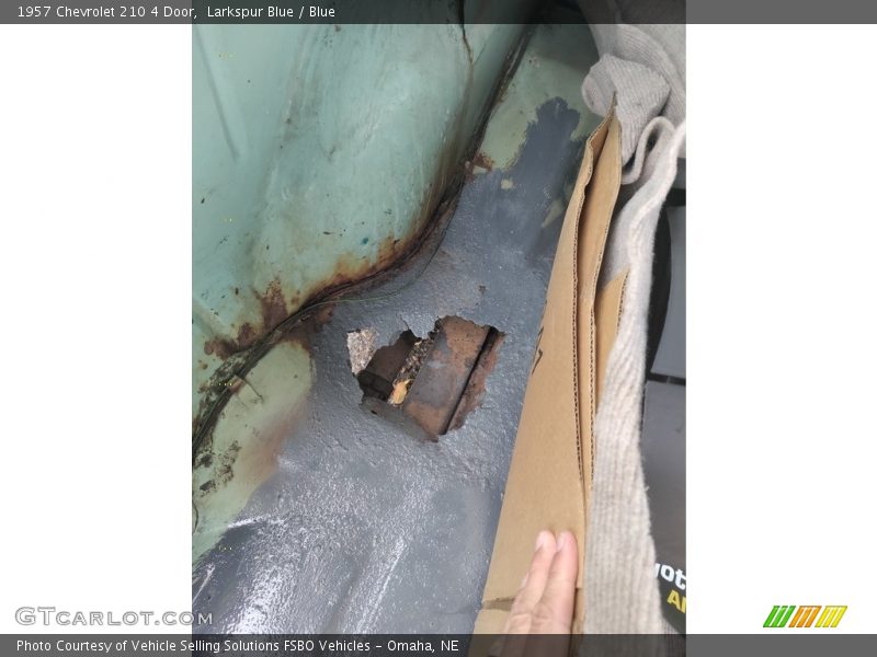 Larkspur Blue / Blue 1957 Chevrolet 210 4 Door