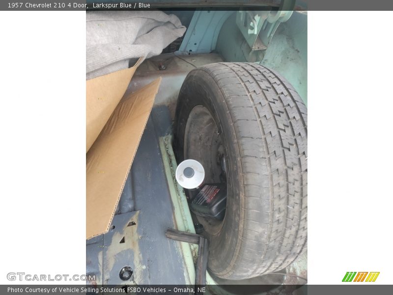 Larkspur Blue / Blue 1957 Chevrolet 210 4 Door