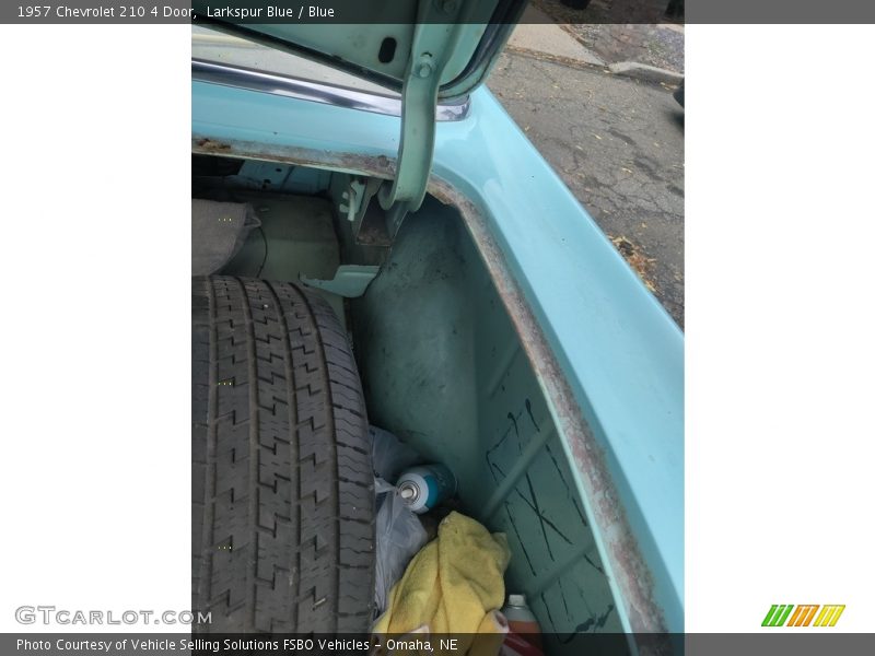 Larkspur Blue / Blue 1957 Chevrolet 210 4 Door