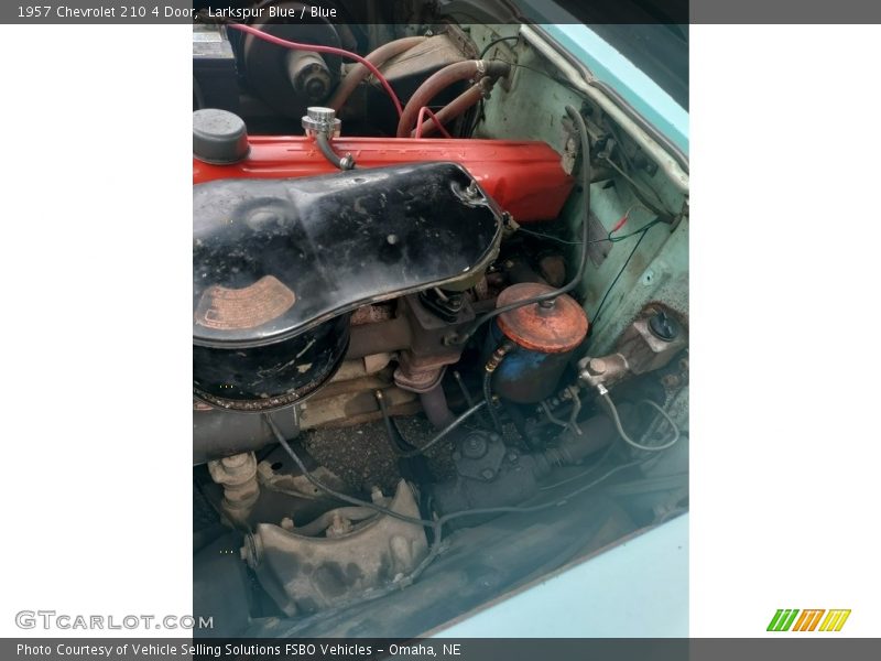 Larkspur Blue / Blue 1957 Chevrolet 210 4 Door