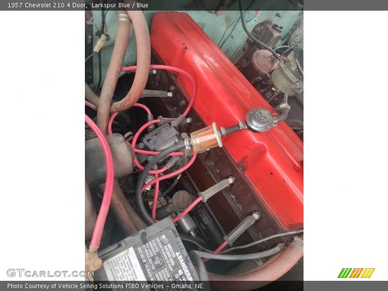 Larkspur Blue / Blue 1957 Chevrolet 210 4 Door