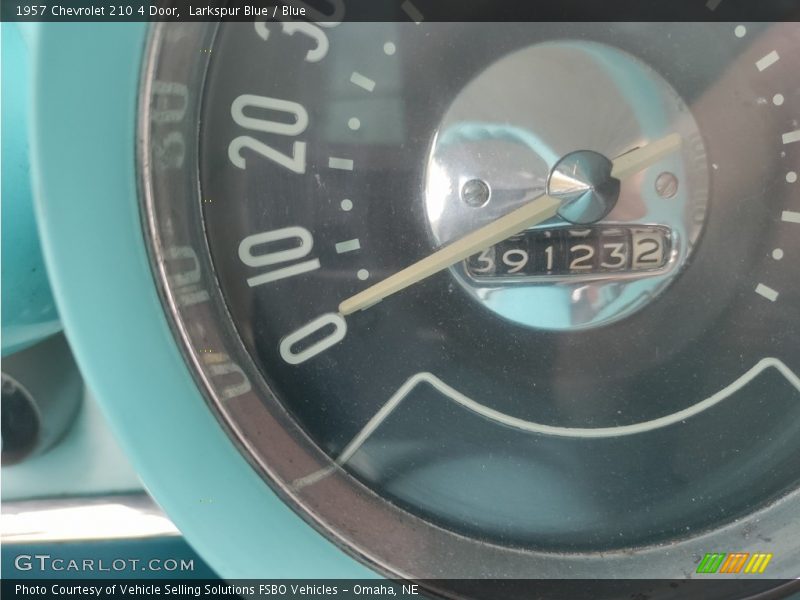 Larkspur Blue / Blue 1957 Chevrolet 210 4 Door
