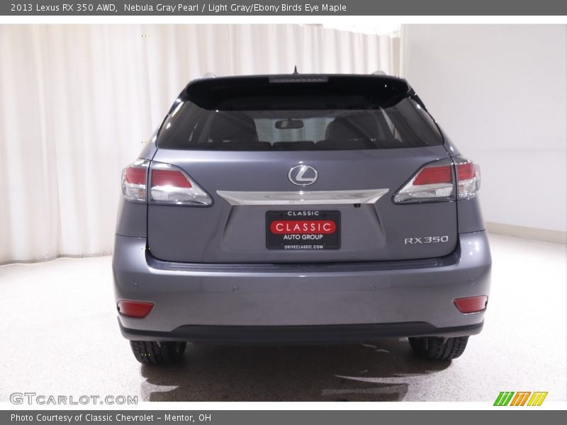 Nebula Gray Pearl / Light Gray/Ebony Birds Eye Maple 2013 Lexus RX 350 AWD