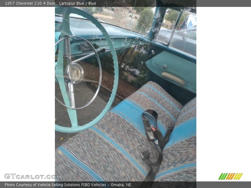 Larkspur Blue / Blue 1957 Chevrolet 210 4 Door