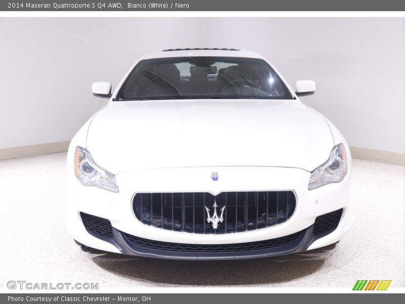 Bianco (White) / Nero 2014 Maserati Quattroporte S Q4 AWD