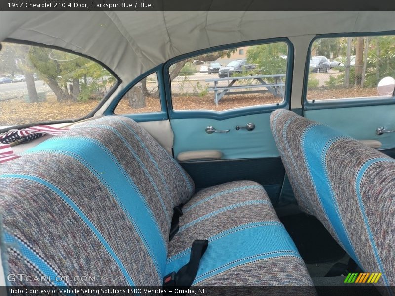 Larkspur Blue / Blue 1957 Chevrolet 210 4 Door