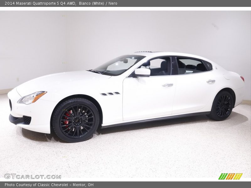 Bianco (White) / Nero 2014 Maserati Quattroporte S Q4 AWD