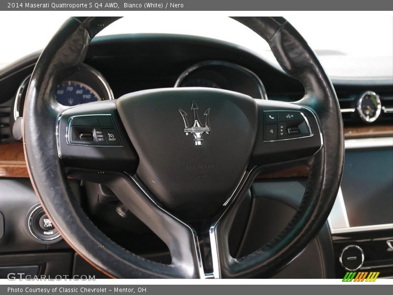 Bianco (White) / Nero 2014 Maserati Quattroporte S Q4 AWD