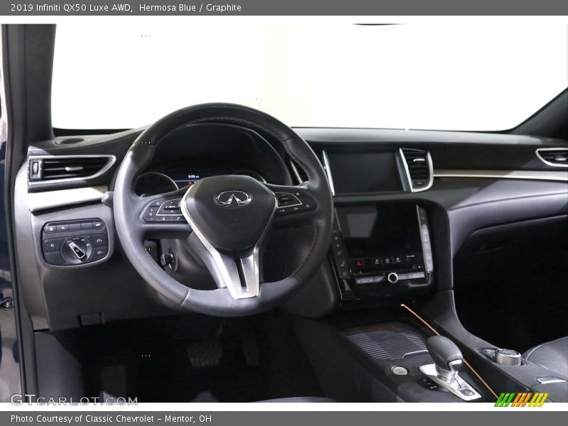 Hermosa Blue / Graphite 2019 Infiniti QX50 Luxe AWD