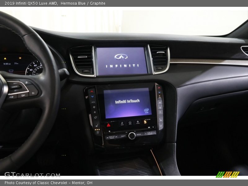 Hermosa Blue / Graphite 2019 Infiniti QX50 Luxe AWD