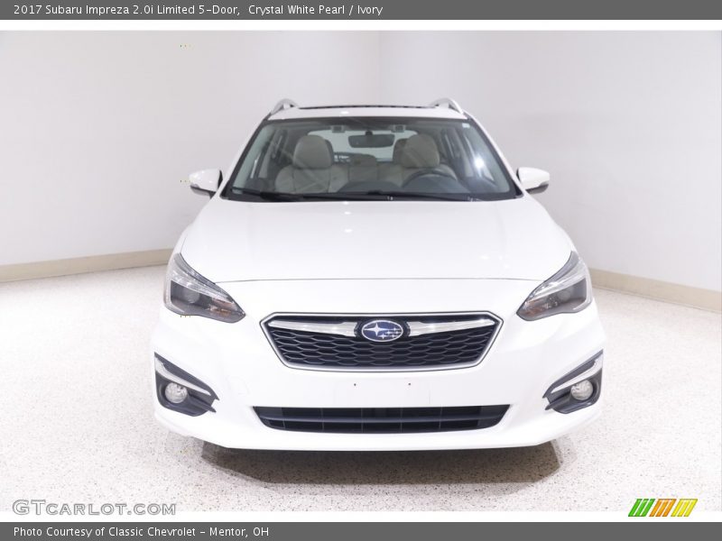 Crystal White Pearl / Ivory 2017 Subaru Impreza 2.0i Limited 5-Door