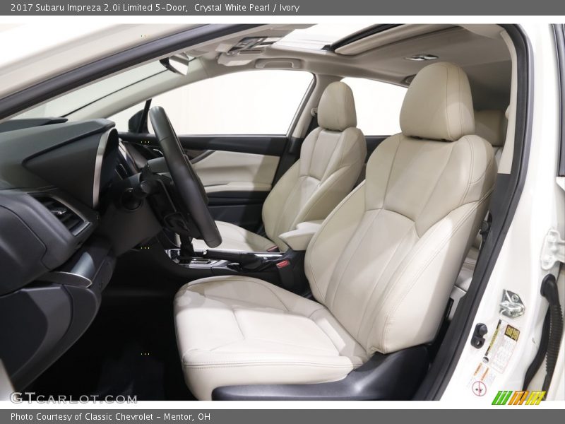 Front Seat of 2017 Impreza 2.0i Limited 5-Door