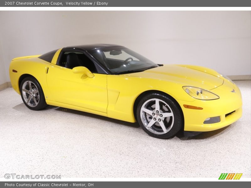 Velocity Yellow / Ebony 2007 Chevrolet Corvette Coupe