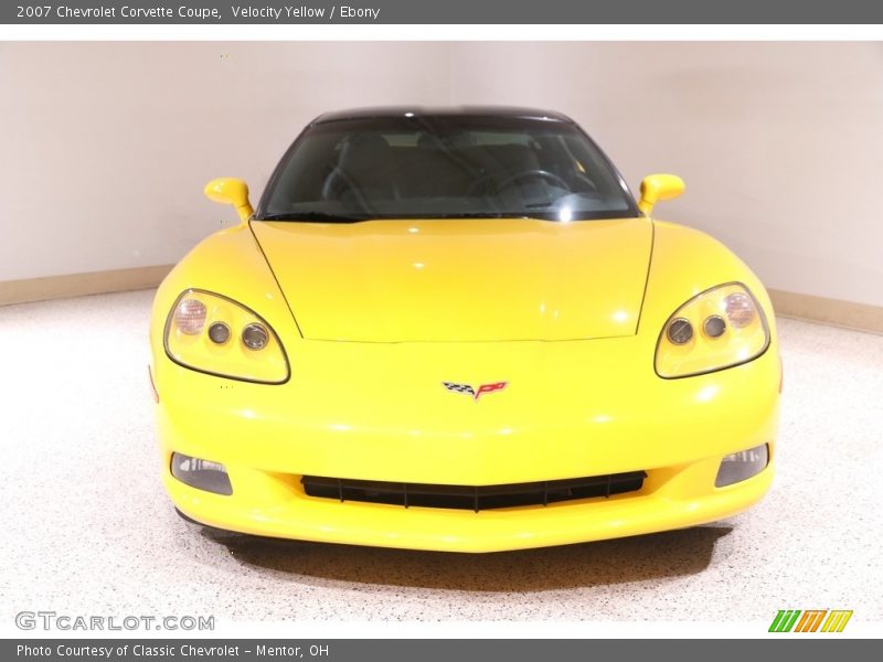 Velocity Yellow / Ebony 2007 Chevrolet Corvette Coupe