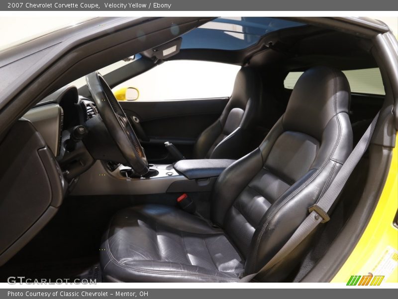 Front Seat of 2007 Corvette Coupe