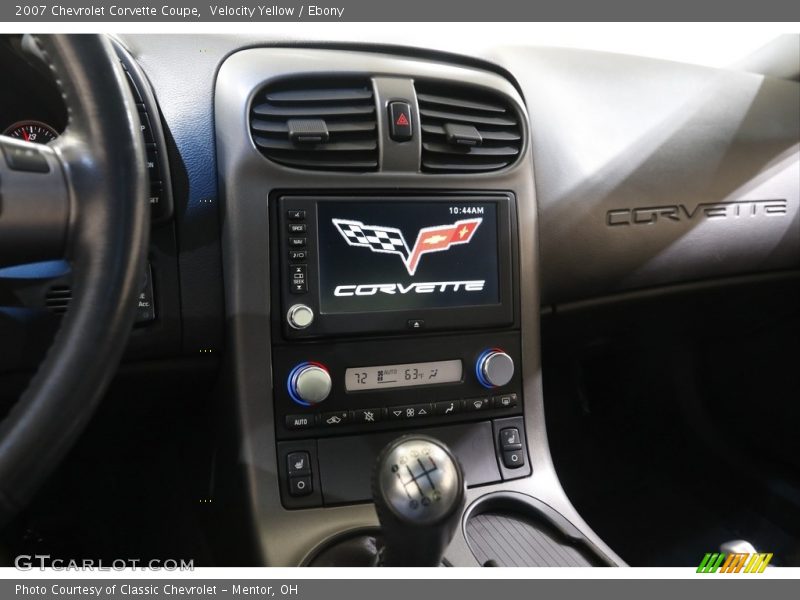 Velocity Yellow / Ebony 2007 Chevrolet Corvette Coupe