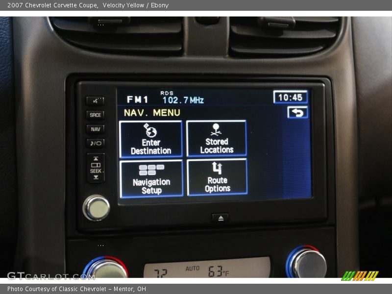Velocity Yellow / Ebony 2007 Chevrolet Corvette Coupe