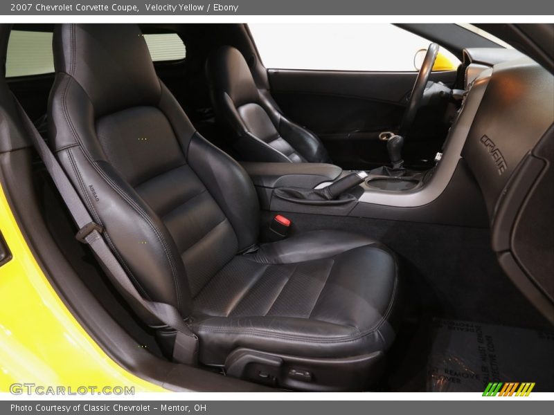 Velocity Yellow / Ebony 2007 Chevrolet Corvette Coupe