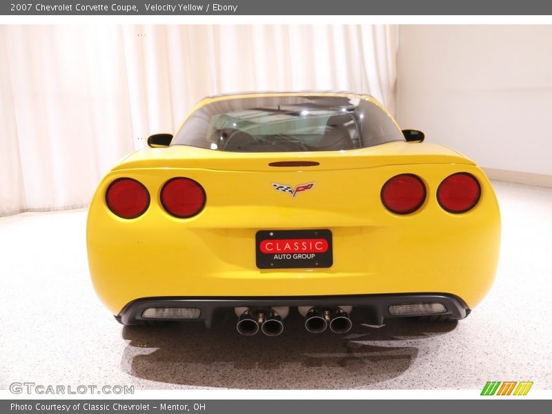 Velocity Yellow / Ebony 2007 Chevrolet Corvette Coupe