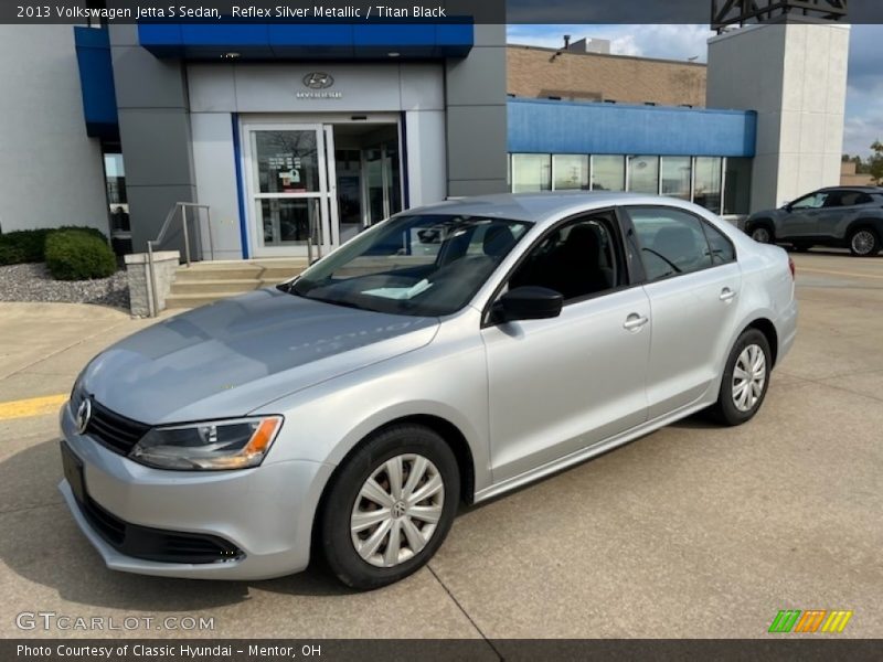 Reflex Silver Metallic / Titan Black 2013 Volkswagen Jetta S Sedan