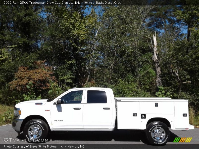 Bright White / Black/Diesel Gray 2022 Ram 2500 Tradesman Crew Cab Chassis