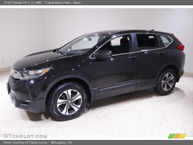 Crystal Black Pearl / Black 2018 Honda CR-V LX AWD