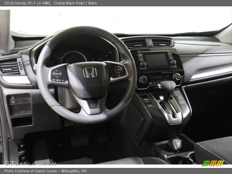 Crystal Black Pearl / Black 2018 Honda CR-V LX AWD