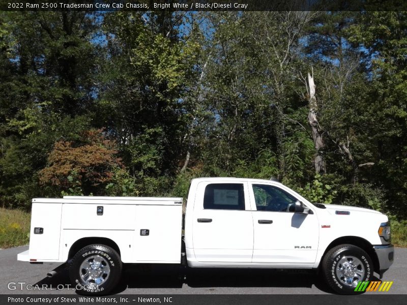 Bright White / Black/Diesel Gray 2022 Ram 2500 Tradesman Crew Cab Chassis