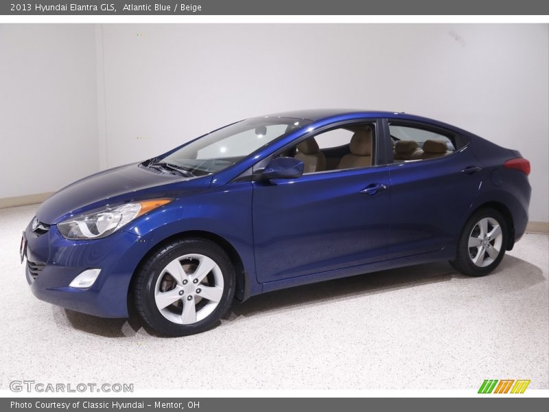 Atlantic Blue / Beige 2013 Hyundai Elantra GLS