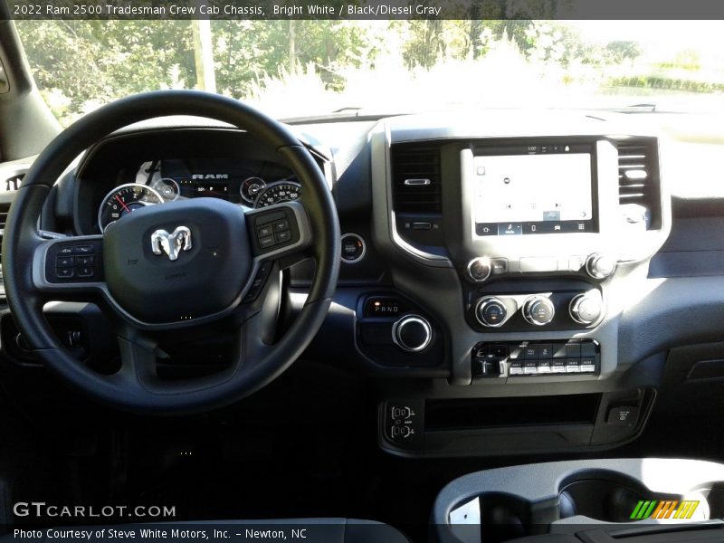 Bright White / Black/Diesel Gray 2022 Ram 2500 Tradesman Crew Cab Chassis