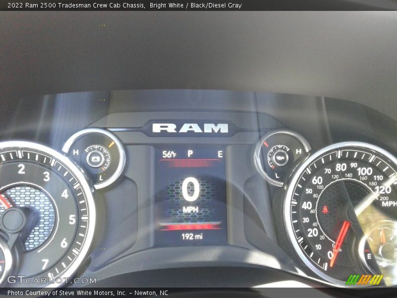 Bright White / Black/Diesel Gray 2022 Ram 2500 Tradesman Crew Cab Chassis