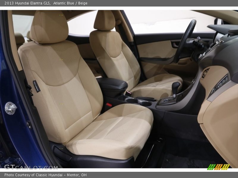 Atlantic Blue / Beige 2013 Hyundai Elantra GLS