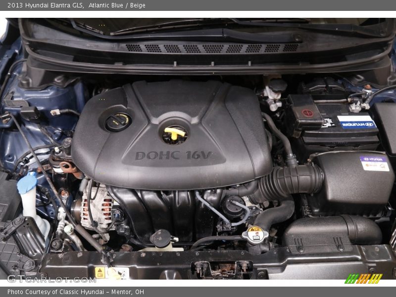 Atlantic Blue / Beige 2013 Hyundai Elantra GLS