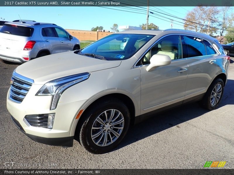 Silver Coast Metallic / Sahara Beige 2017 Cadillac XT5 Luxury AWD