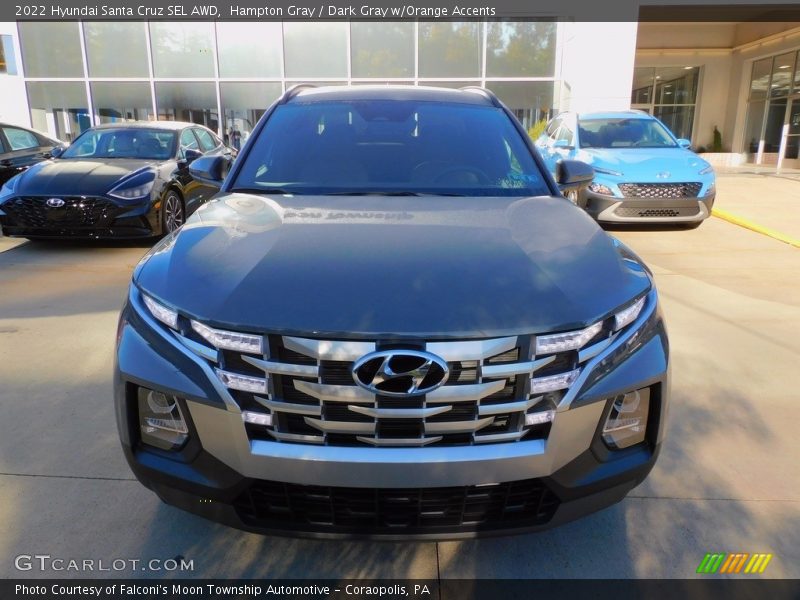 Hampton Gray / Dark Gray w/Orange Accents 2022 Hyundai Santa Cruz SEL AWD