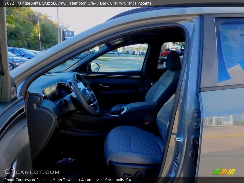 Hampton Gray / Dark Gray w/Orange Accents 2022 Hyundai Santa Cruz SEL AWD