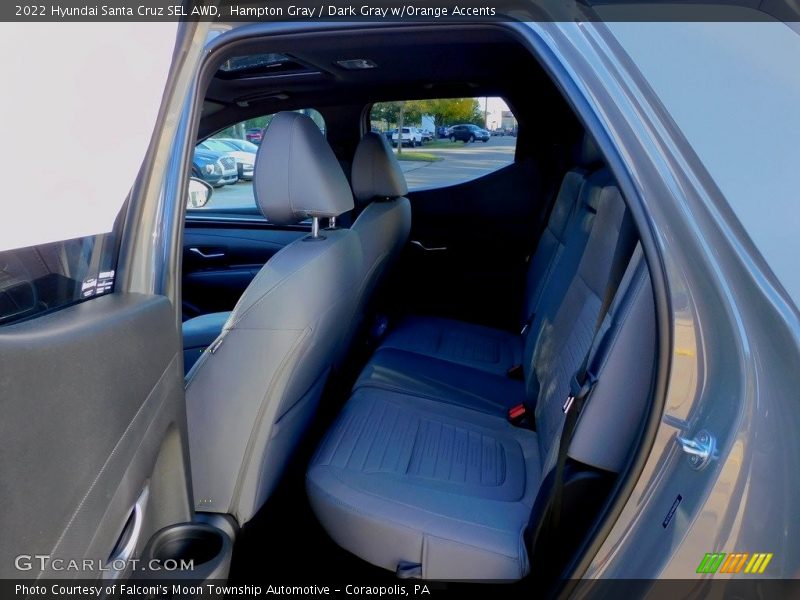 Hampton Gray / Dark Gray w/Orange Accents 2022 Hyundai Santa Cruz SEL AWD