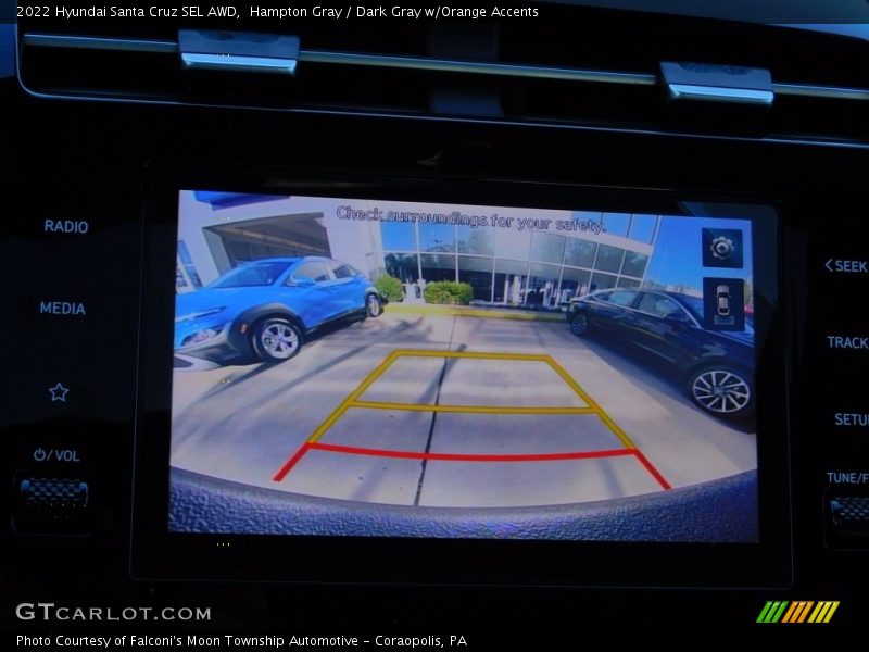 Hampton Gray / Dark Gray w/Orange Accents 2022 Hyundai Santa Cruz SEL AWD
