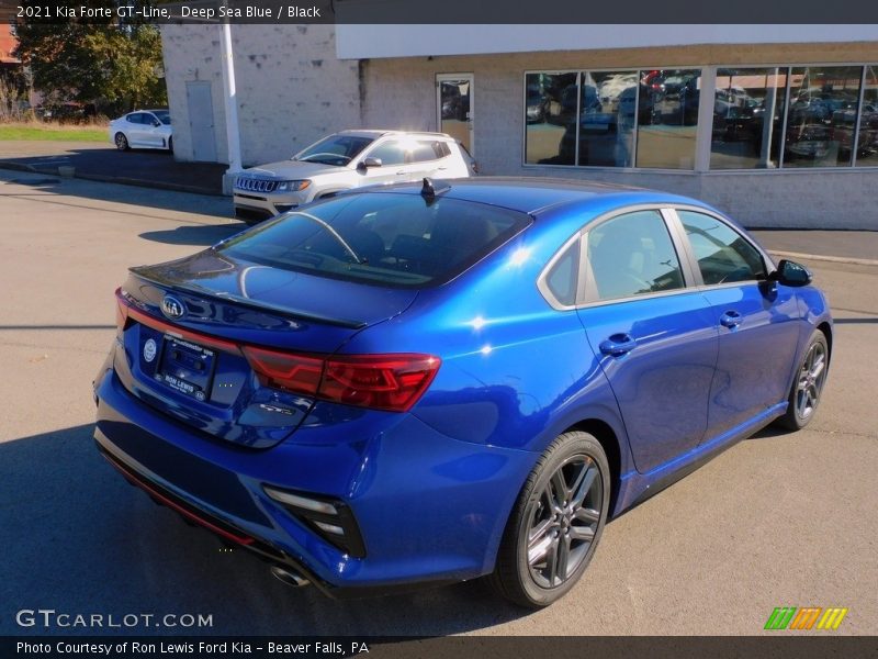 Deep Sea Blue / Black 2021 Kia Forte GT-Line